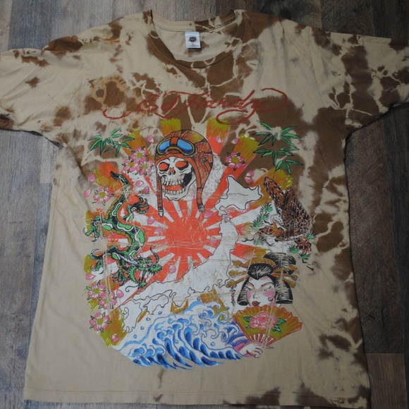 *Vintage* Ed Hardy T-Shirt, Size XL, Cream - Picture 1 of 3